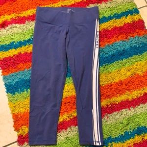 Victoria’s Secret blue leggings Capri 3/4 length size s /p vintage